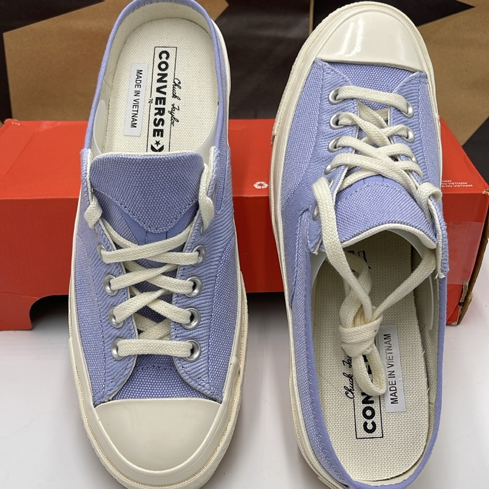 Converse WMNS Chuck 70 Mule 'Serene Sapphire' A00539C Lavender Sneakers - Picture 12 of 16